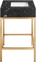 Marmo - Engineered Marble Bathroom Vanity With Gold Base