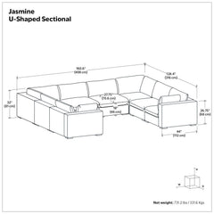 Jasmine - Handcrafted Sectional Sofa