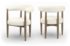 Sable - Vegan Leather Upholstered Dining Chair (Set of 2) - Brown Base