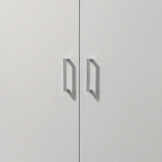 Alara - Height Simplistic Modern Double Door Storage Cabinet - White