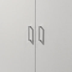 Alara - Height Simplistic Modern Double Door Storage Cabinet - White