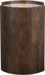 Solstice - Travertine And Mango Wood Table
