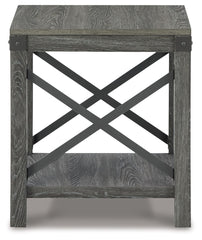 Freedan - Square End Table - Grayish Brown