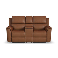 Henry - Power Reclining Loveseat With Console & Power Headrests & Lumbar