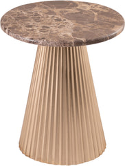 Cindra - Genuine Marble Top And Iron Base Table