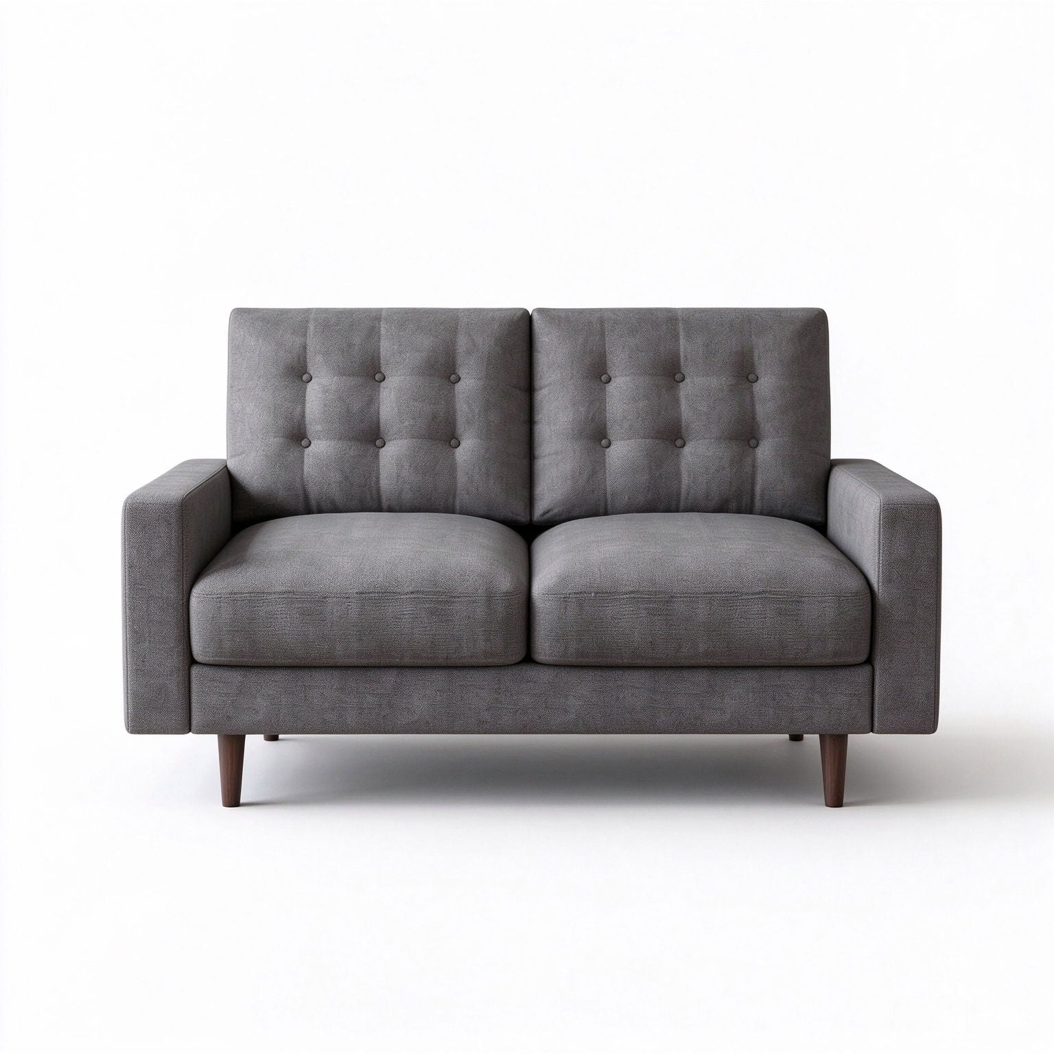 Loveseat Sofa, Tufted Back Upholstered 2 Seat Couch