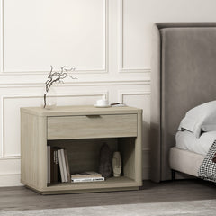 Evelyn - Nightstand With 1 Drawer And Open Shelf