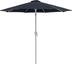Fiji - Aluminum Patio Umbrella With Square Black And White Base