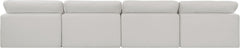 Comfy - Linen Modular Armless Sofa 4 Seats