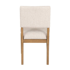 Millwork - Dining Chair (Set of 2) - White / Light Brown