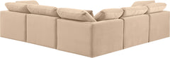 Indulge - Velvet 5 Piece Modular Corner Sectional