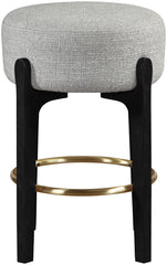 Torino - Backless Counter Stool With Brushed Black Base (Set of 2)