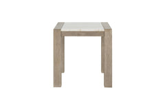 T1321 - End Table - Natural / White