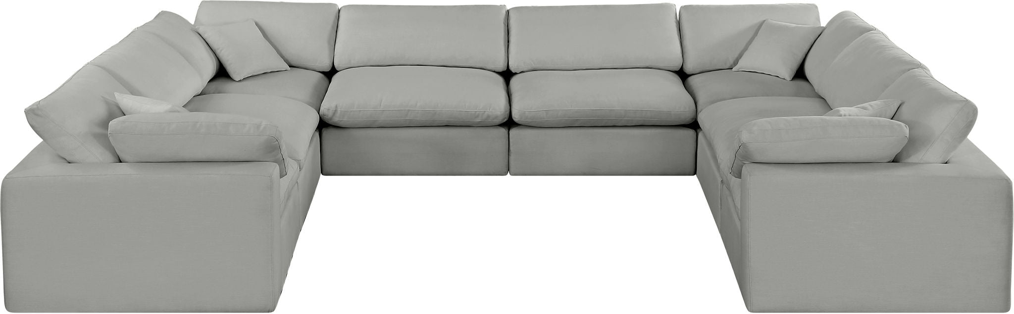 Comfy - 8 Piece Linen Modular Sectional