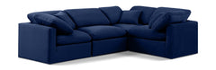 Indulge - Velvet 4 Piece Modular Corner Sectional