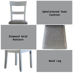 House Marchese - Two Tone Side Chair (Set of 2) - Gray / Pearl Gray