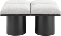 Pavilion - 4 Piece Modular Bench With Black Base