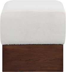 Havre - Ottoman / Stool With Brown Base