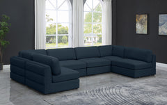 Beckham - 6 Piece Modular U-Shaped Armless Sectional