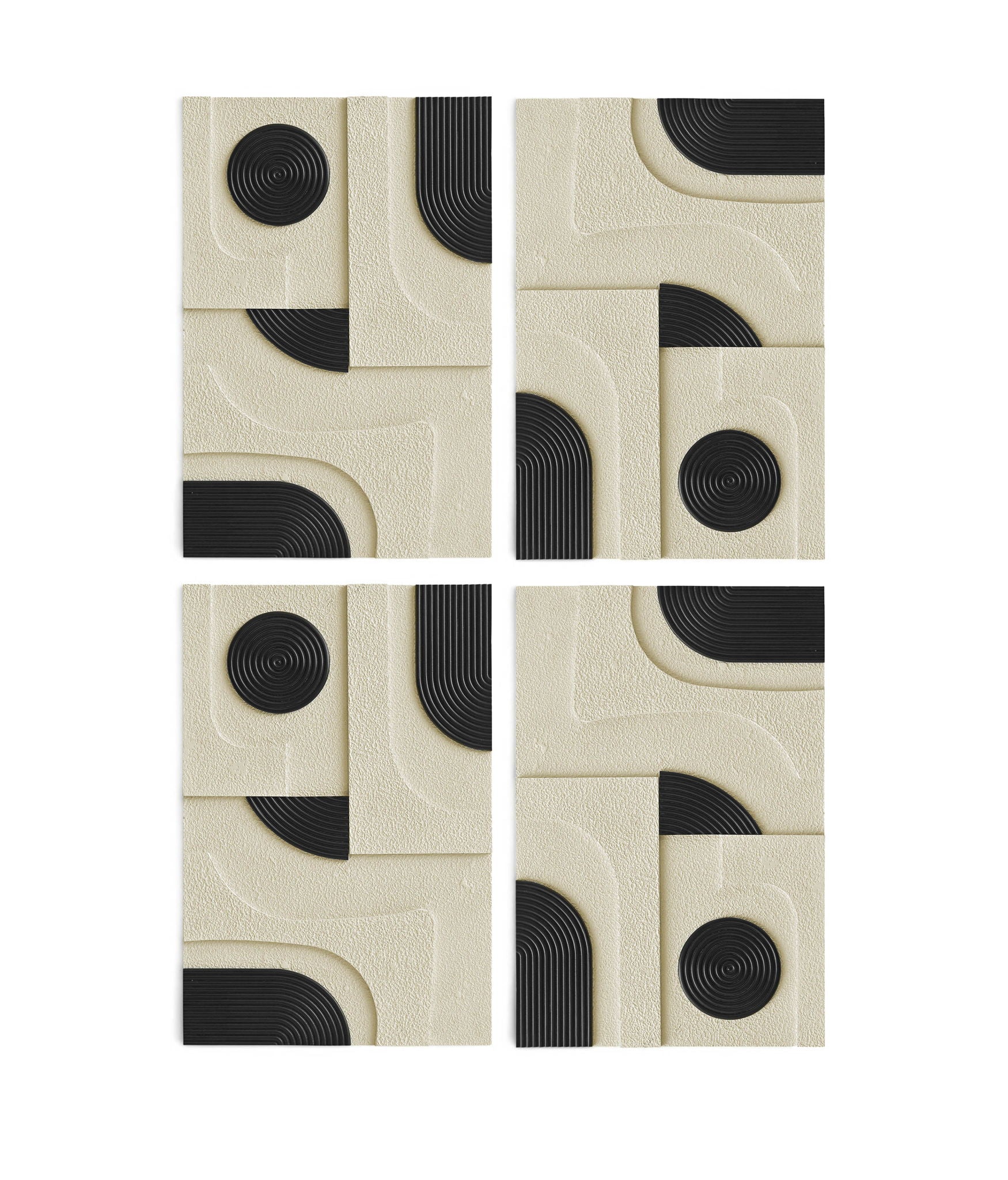 Element - Mango Wood 4 Piece Wall Art