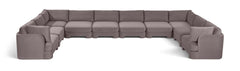 Hammond - Velvet Performance Fabric Upholstered 10 Piece Sectional