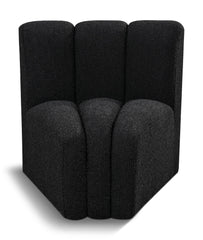 Arc - Boucle Fabric Curved Corner Chair