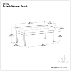 Lacey - Upholstered Tufted Ottoman Bench