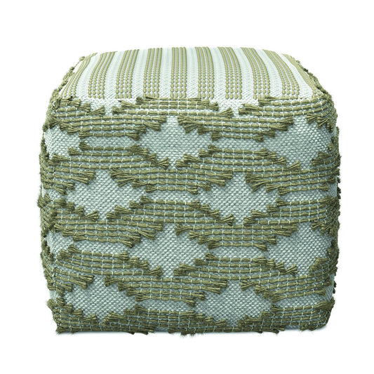 Rowan - Square Pouf Ottoman - Natural