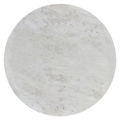 Raquel - Side Table - Antique Brass / White