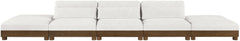 Turin - Chenille Fabric Upholstered Modular Sectional - Cream
