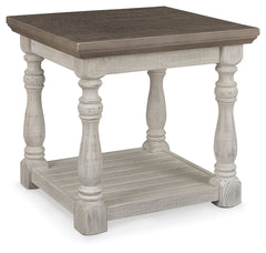 Havalance - Rectangular End Table - Gray / White