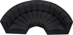 Arc - Faux Leather 4 Piece U-Shaped Modular Sofa
