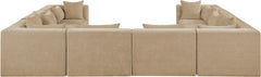 Stellar - 8 Piece Chenille Fabric Upholstered Modular Sectional