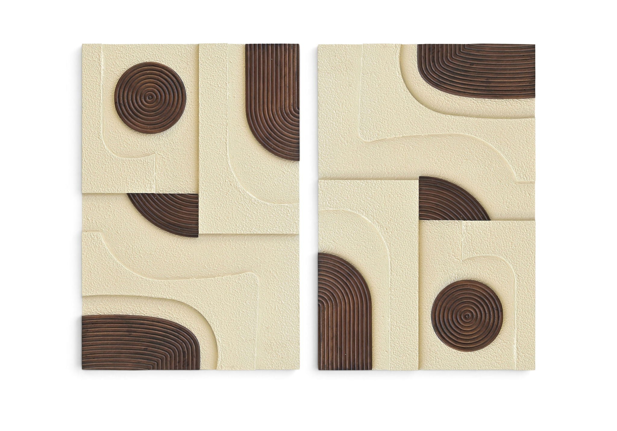 Element - Mango Wood 2 Piece Wall Art