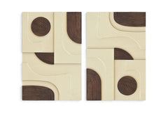Element - Mango Wood 2 Piece Wall Art