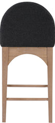 Waldorf - Boucle Stool With Natural Legs