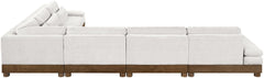 Turin - Chenille Fabric Upholstered Modular Sectional - Cream