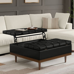 Mariah - Upholstered Lift Top Table Storage Ottoman