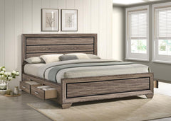 Kauffman - Wood Storage Panel Bed