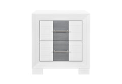 Optimus - Nightstand - White / Gray