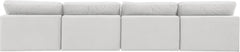 Comfy - Velvet Modular Armless Sofa 4 Seats