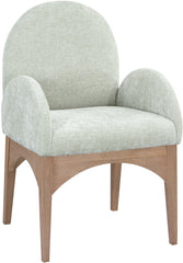 Waldorf - Chenille Dining Arm Chair With Natural Legs