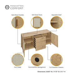 Sheridan - Modern Cane Design Sideboard
