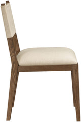 Avon - Linen Textured Performance Fabric Upholstered Dining Side Chair (Set of 2)