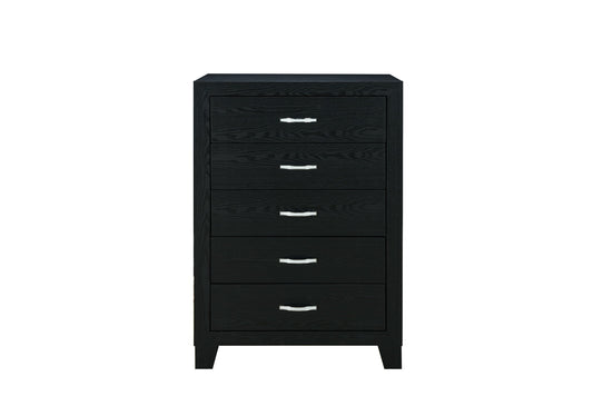 Reid - 4 Piece Full Bedroom Set (Bed, Dresser, Mirror, Nightstand) - Black