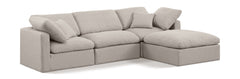Indulge - Linen 4 Piece Modular Sectional With Chaise