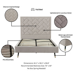 Crosby - Bed With Upholstered Headboard And Slats