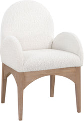 Waldorf - Boucle Dining Arm Chair With Natural Legs