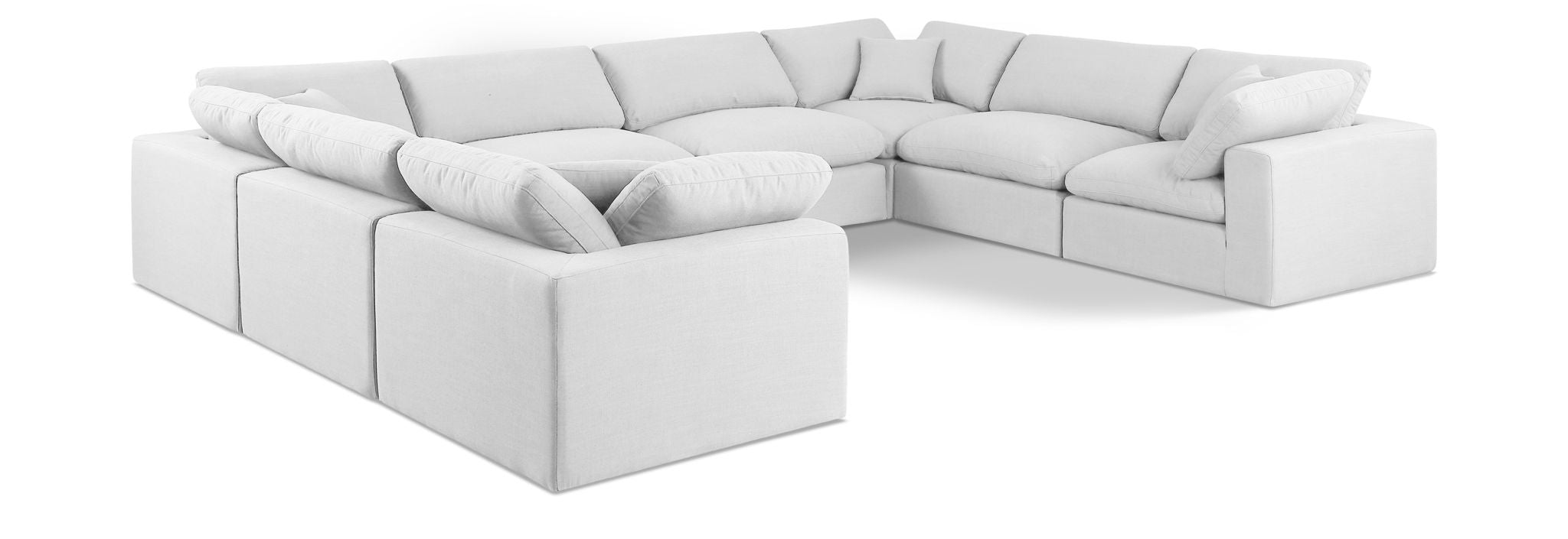 Comfy - 8 Piece Linen Modular Sectional