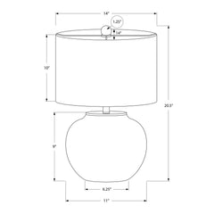 Modern Lighting, Table Lamp, Ceramic - Cream